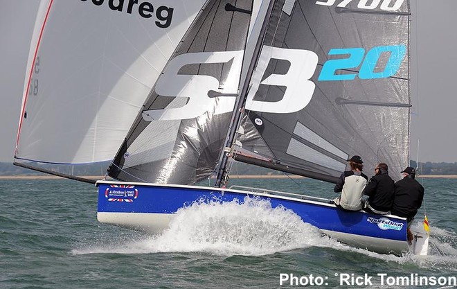 Trialling a set of sails - same manufacturer and cloth type, just a different more contemporary look that are under consideration for release in 2013 - Aberdeen Asset Management Cowes Week 2012 ©  Rick Tomlinson http://www.rick-tomlinson.com